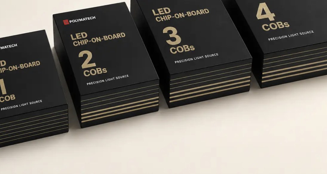 Polymatech LED Chip-on-Board product packaging